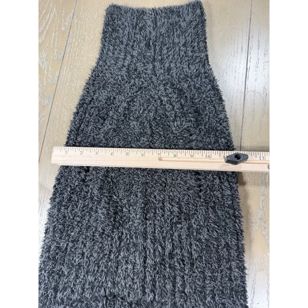Barefoot Dreams Pet Sweater Large Carbon‎ Gray CozyChic Fuzzy Knit Dog Vest